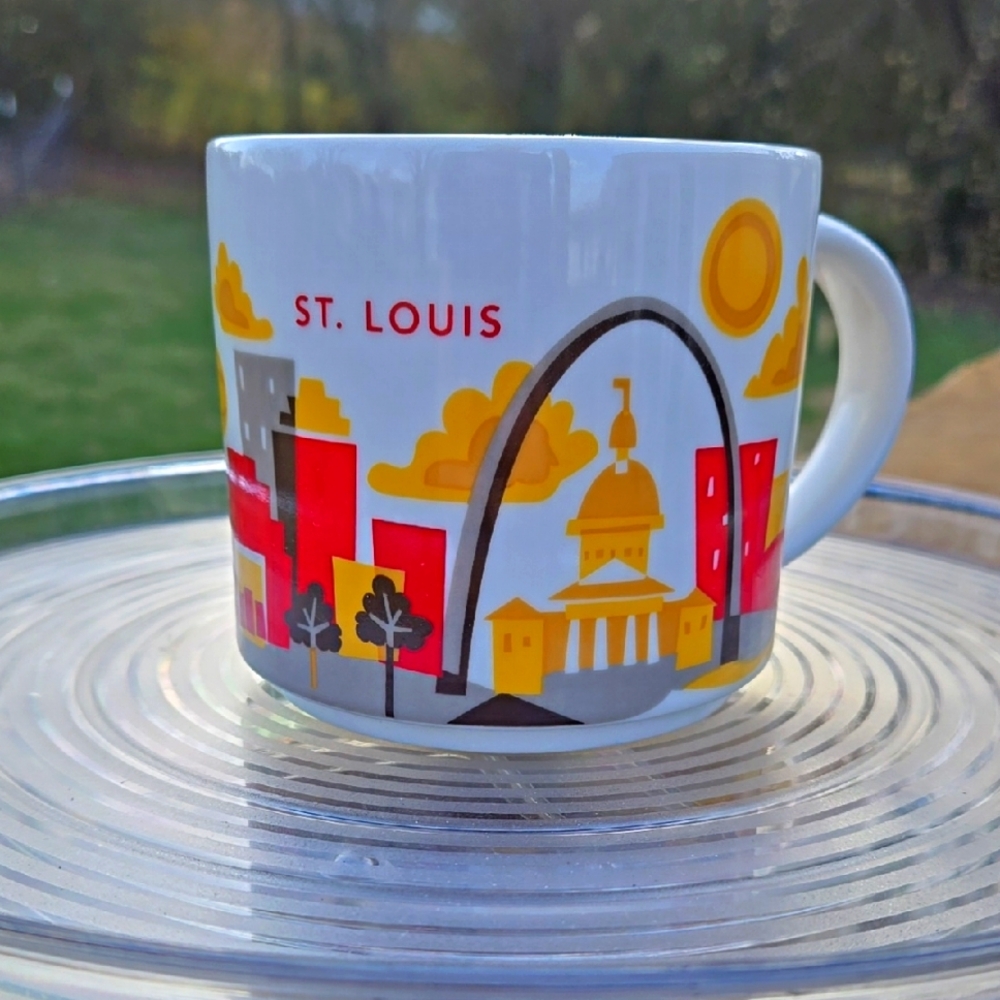 Starbucks White and Red St. Louis Skyline Mug New In Box